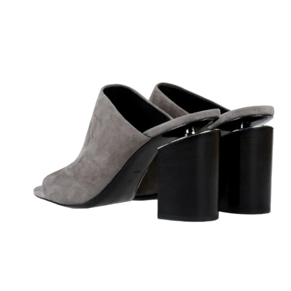 Alexander Wang Gray Suede Mules